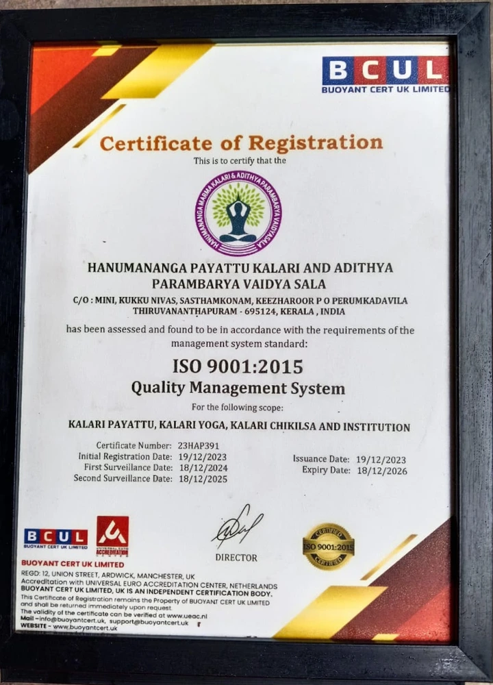 ISO 9001:2015 certificate 23HAP391 issued by Buoyant Cert UK Limited
